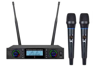 میکروفون بیسیم دو کانال دستی مدل BAYER-800KST